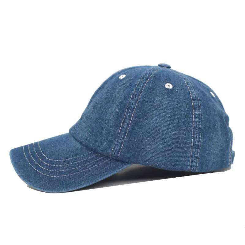 Washed Denim Jeans Women Snapback Hats Caps For Men Falt Bone Gorras Casquette Solid Male Dad Baseball Hat Cap Z260314