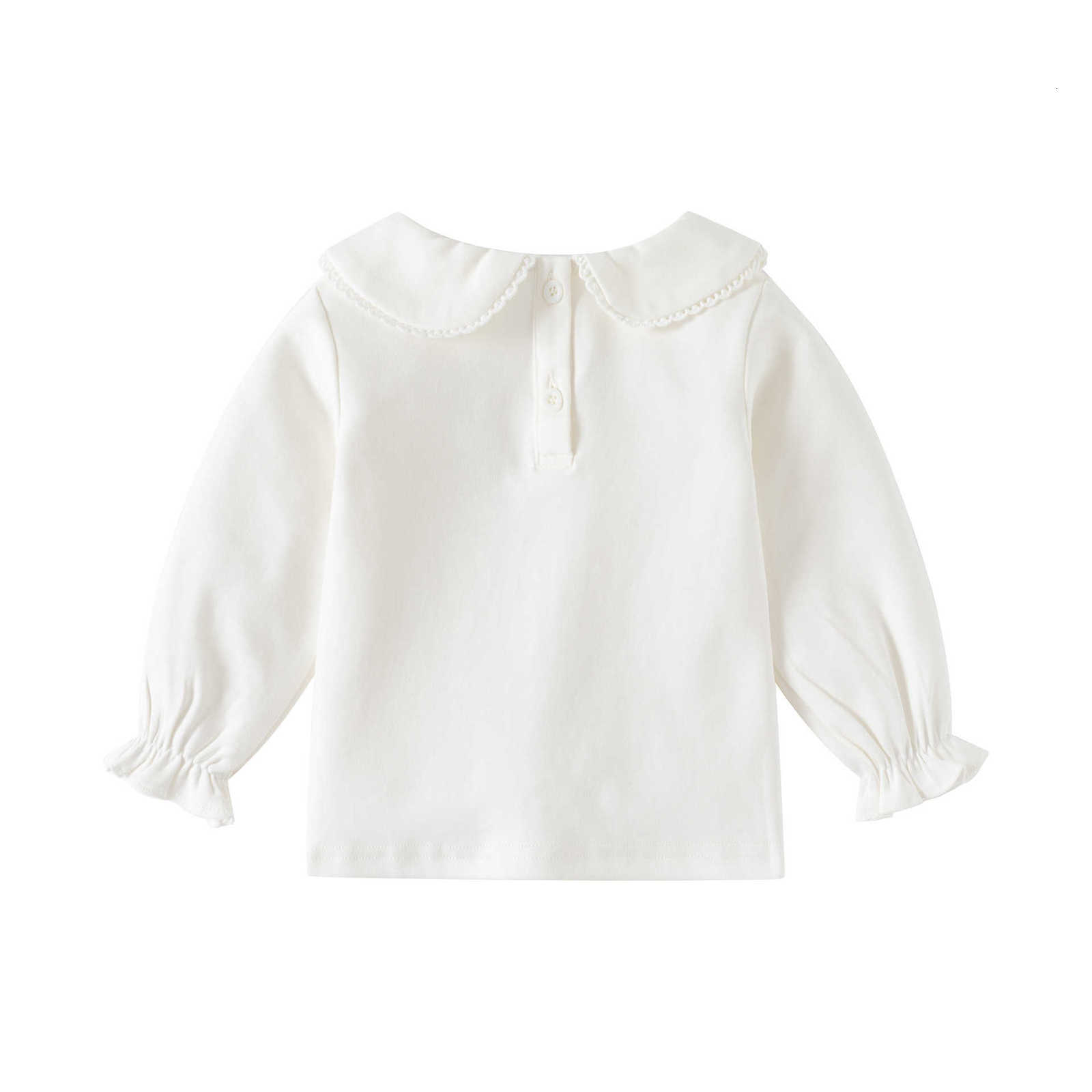 Women's Knits & Tees Cocapsol Baby Base Shirt for Girls, Long Sleeve White T-Shirt Spring and Autumn Baby Pure Cotton Inner Wear Children's 