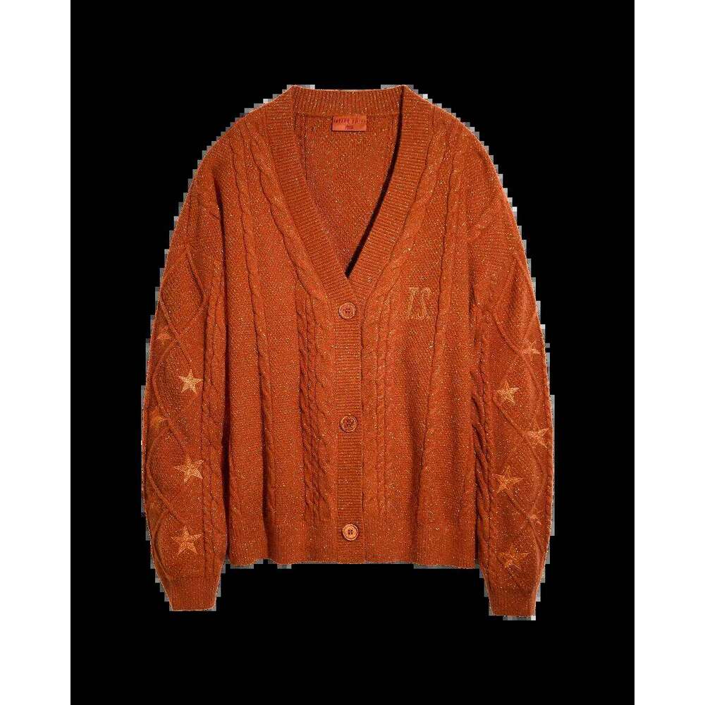 Fans-made The Life Of A Showgirl TS Merch Cardigan Sweater Valentine's Gift Orange Long Sleeve Knitted 003 Z260313