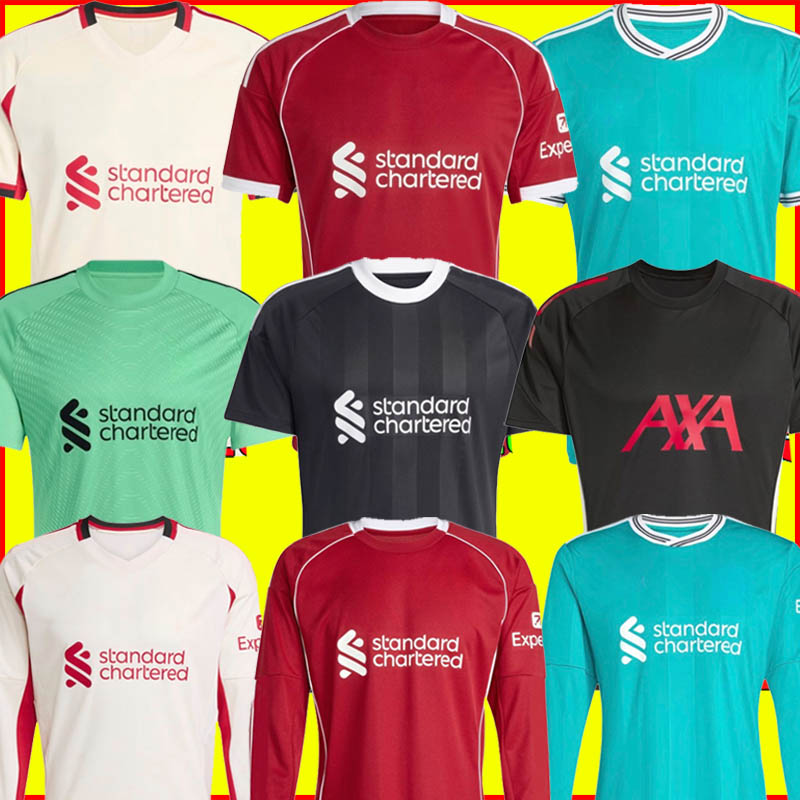 Liverpool soccer jersey 25 26 27 LFC football shirt kit salah MAC ALLISTER WIRTZ EkitikE ISAK DIOGO J. frimpong Kerkez 2025 2026 men kids uniforms away third Special 66