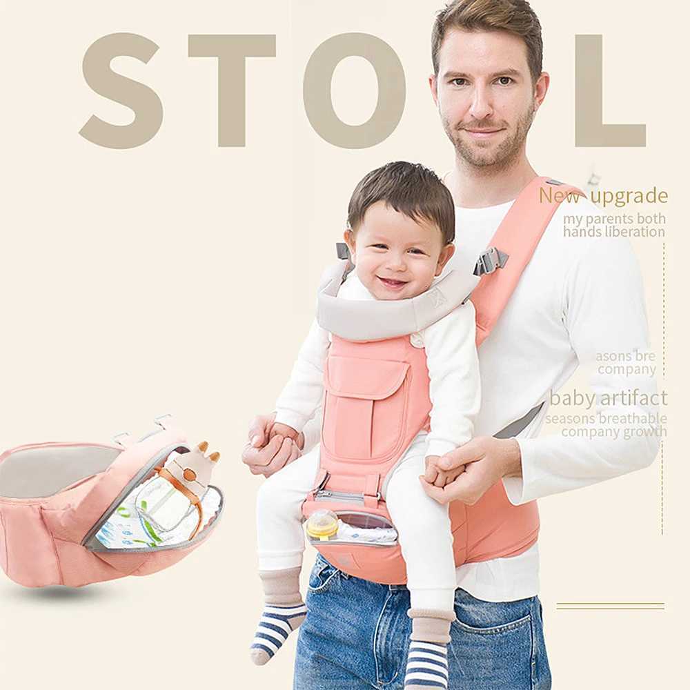 Ergonomic Baby Carrier Infant Kid Baby Sling Front Facing Kangaroo Baby Wrap Carrier for Baby Travel 0-24 Months X260313