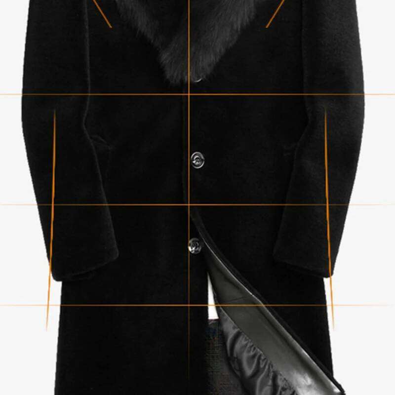 PFHQ Leisure Warm Original Faux Fur Coat Tide Autumn Men's Darkwear Streetwear Single Breasted Outdoor Chic Windbreakers 21Z1490 Z260313