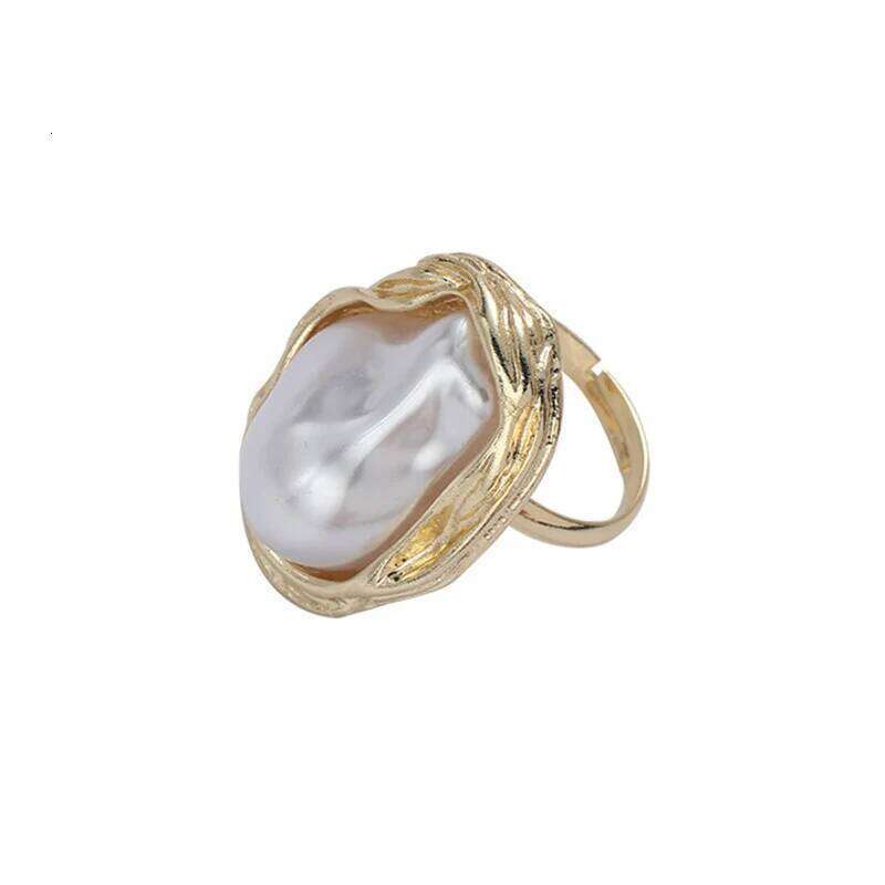 Charm 925 Sterling Silver/Gold Elegant Pearl Open Ring For Women Fashion Birthday Party Gift Jewelry Christmas H260312