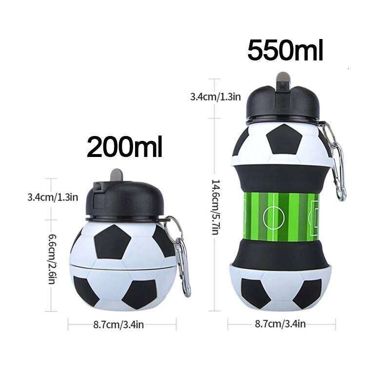 200ml/550ml Basketball Soccer Sports Ball Design Tumbler - Insulated Stainless Steel Drinking Cup Gift for Men Women Kids Z260313