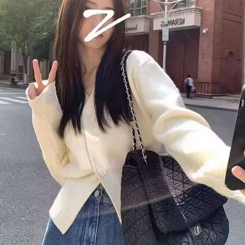 Long Sleeve Knitted Cardigans Shirt Women Sweater Coats Autumn Spring Fashion Female Casual Elastic Knit Cardigan Tops Knitwear Z260313