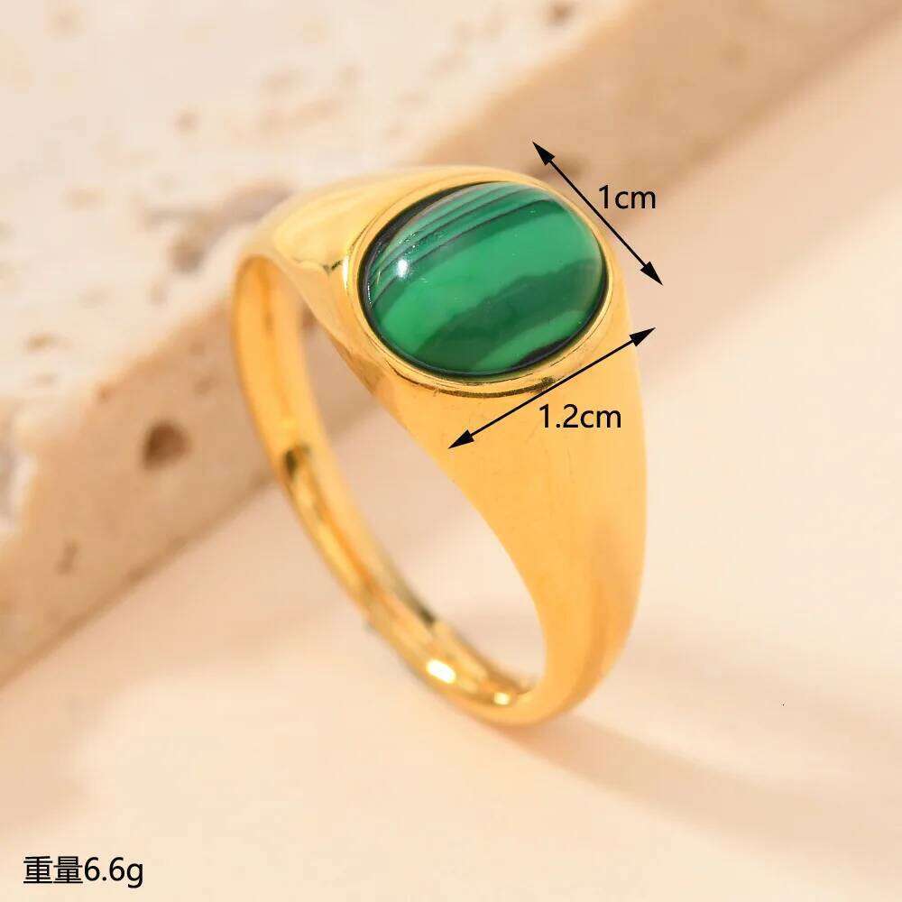 Vintage With Stainless Steel Metal Tiger Eye Stone Ring For Women Jewelry Finger Accessory H260312