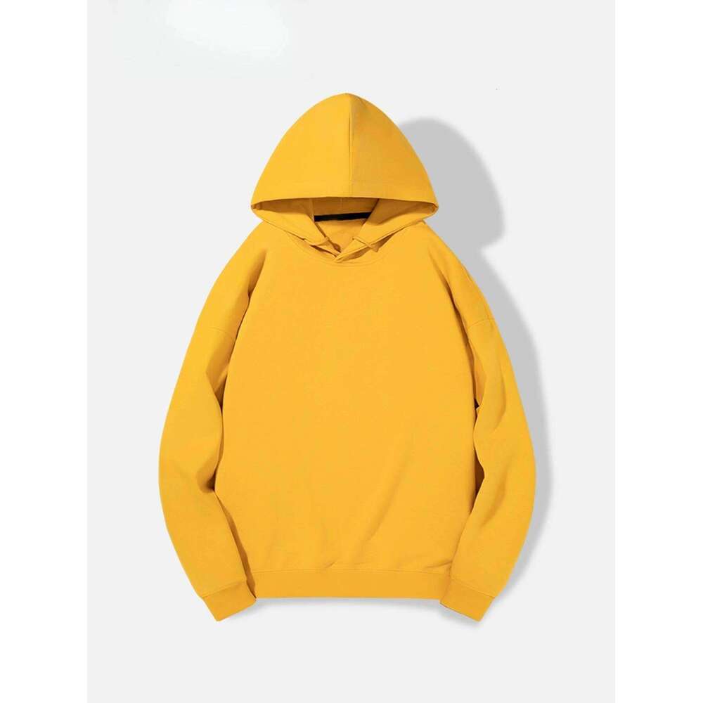 2025 Back Label "No Longer Looking Back" New Men's Pullover Long-sleeved Drawstring Hooded Sweatshirt Z260314