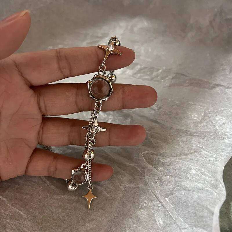 New Design Exquisite Star Geometric Crystal Chains Choker Necklaces Korean Fashion Shiny Jewelry For Women Anniversary Wedding H260312