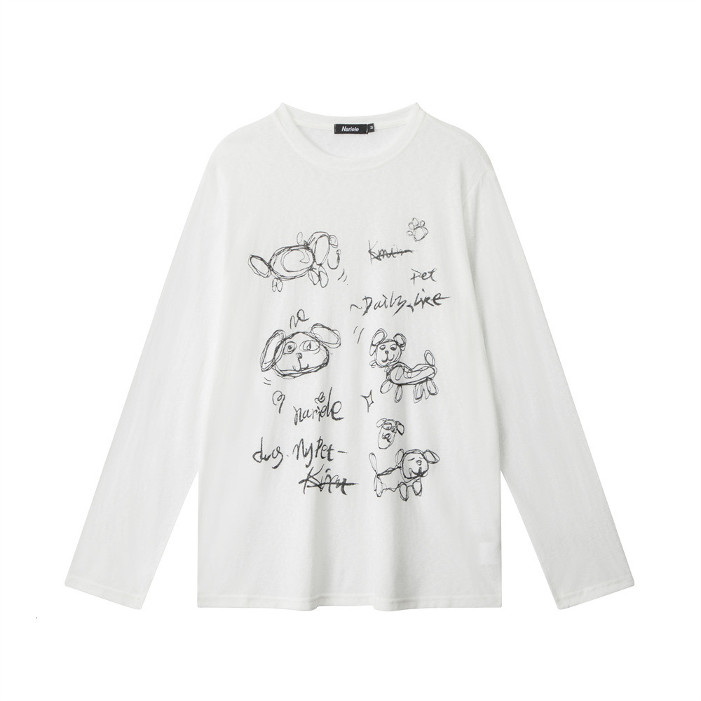 Heyhenry Thin Sun-protective Printed Long-sleeve Cover-up Top Designer Hoodie Designer Shirt Summer American Polo Shirt Style Casual Loose Round-neck 