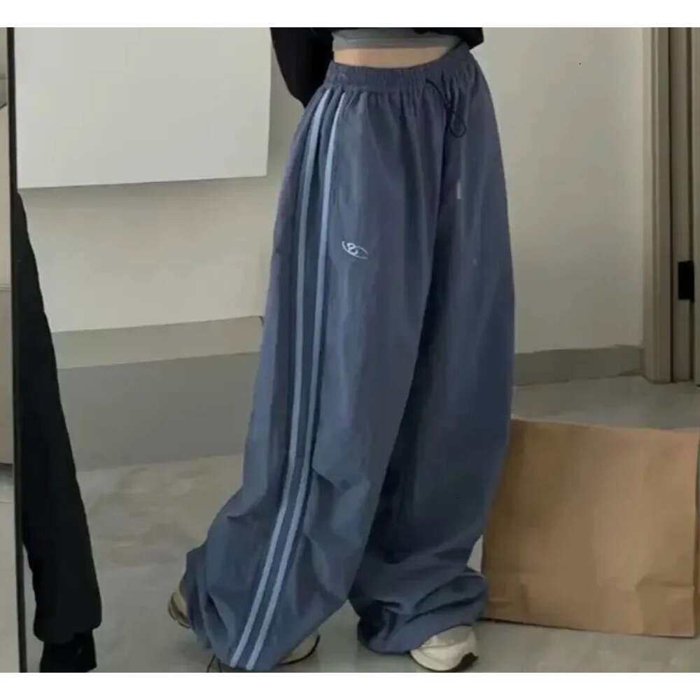 Y2K Vintage Women Loose Pants Oversized Hip Hop Drawstring Pocket Fashion Chic Cargo Pant Casual Office Lady Baggy Trouser Z260314