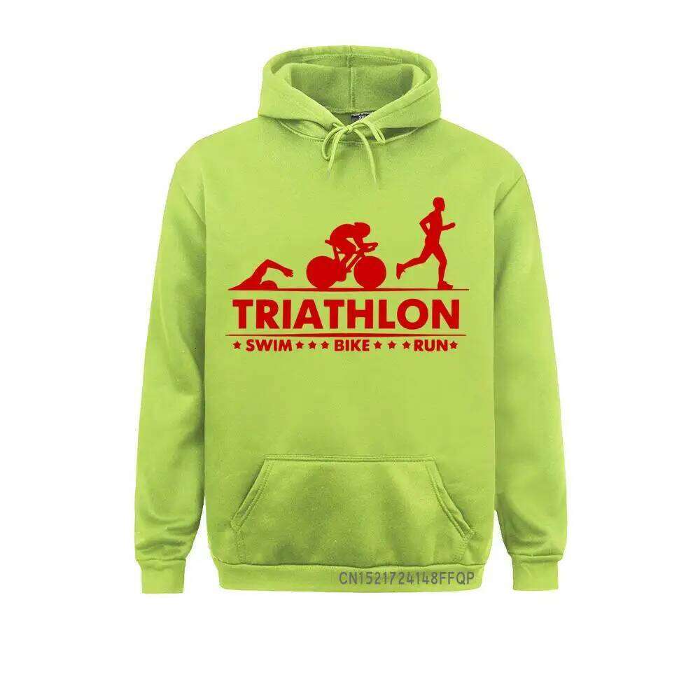 Pocket Pullover Triathlon Swim Bike Run Athlete Sport Hoodie Men Streetwear Oversized Harajuku Mens Sweatshirt Z260314