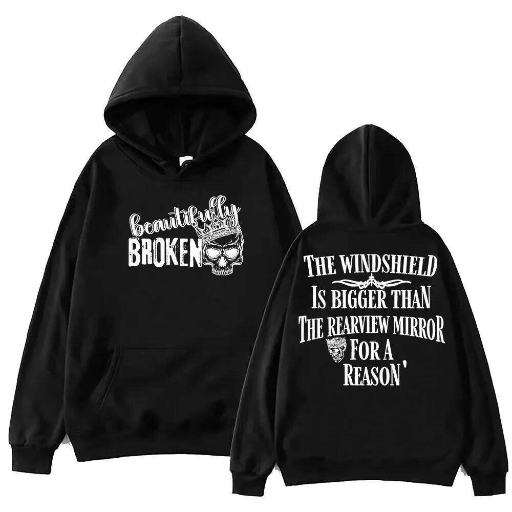 Jelly Roll Beautifully Broken Tour Hoodie Unisex Harajuku Singer Graphic Printing Sweatshirts for Fans Autumn Winter Fleece Top Z260314