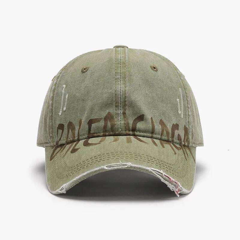 Hip hop Letters Soft Top Men Large Size hole Baseball Women's Outdoor Travel All-Matching Breathable Personality Peaked Cap Z260314