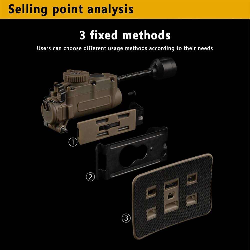 Tactical Strobe Light,Sidewinder LED Light,White Red Green Blue IR Light,Stalk Arc Rail Helmet Clip FlashLight 26L0313