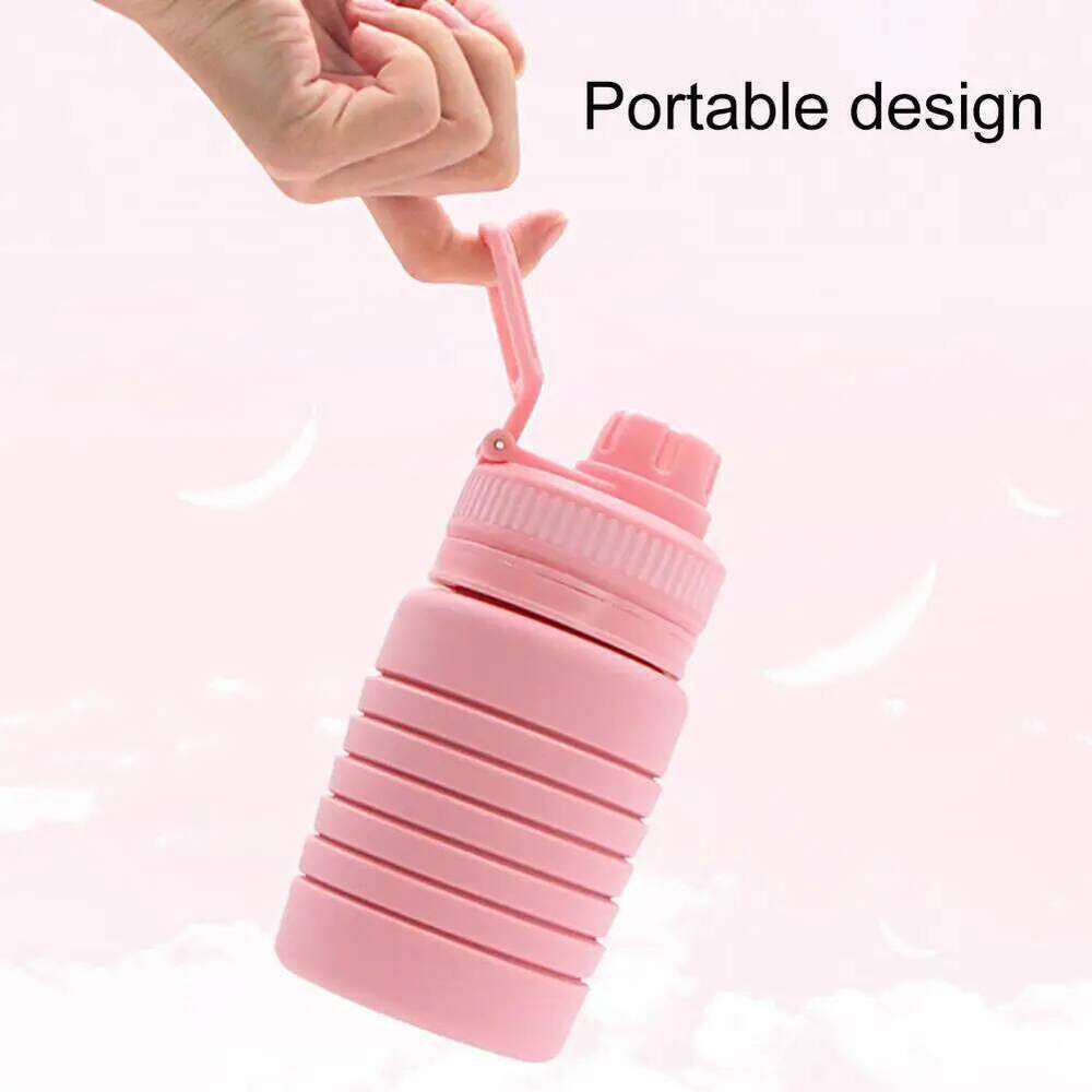 750ML Durable Silicone Lightweight Water BPA Free Sports Folding Bottle for Outdoor Z260314