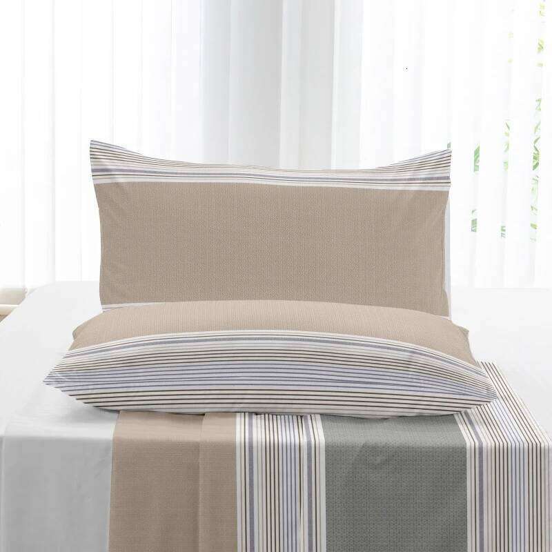 3pcs Printing ultra-fine fiber Fitted Bed Sheet Pillowcase Set Skin Friendly Breathable King size bed sheet Mattress Cover H260311 H260312 - view 5