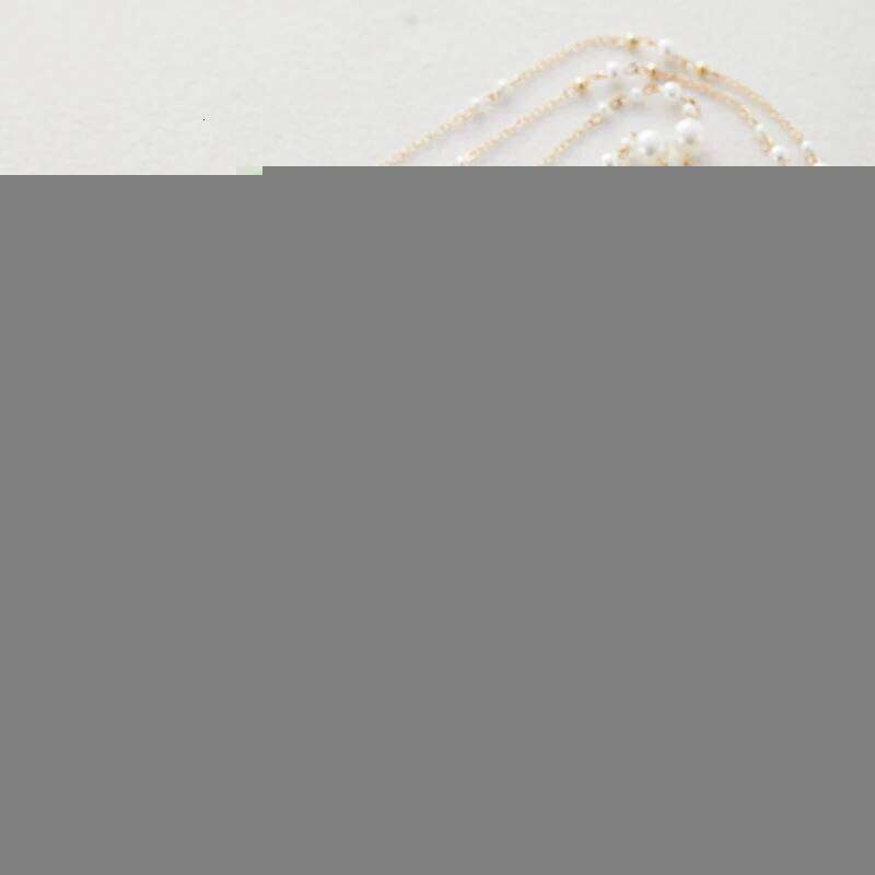 French Retro Imitation Pearl Hollow Stars Long Necklace Ladies Personalized Trend Double Layers Stacked Accessories Jewelry H260312