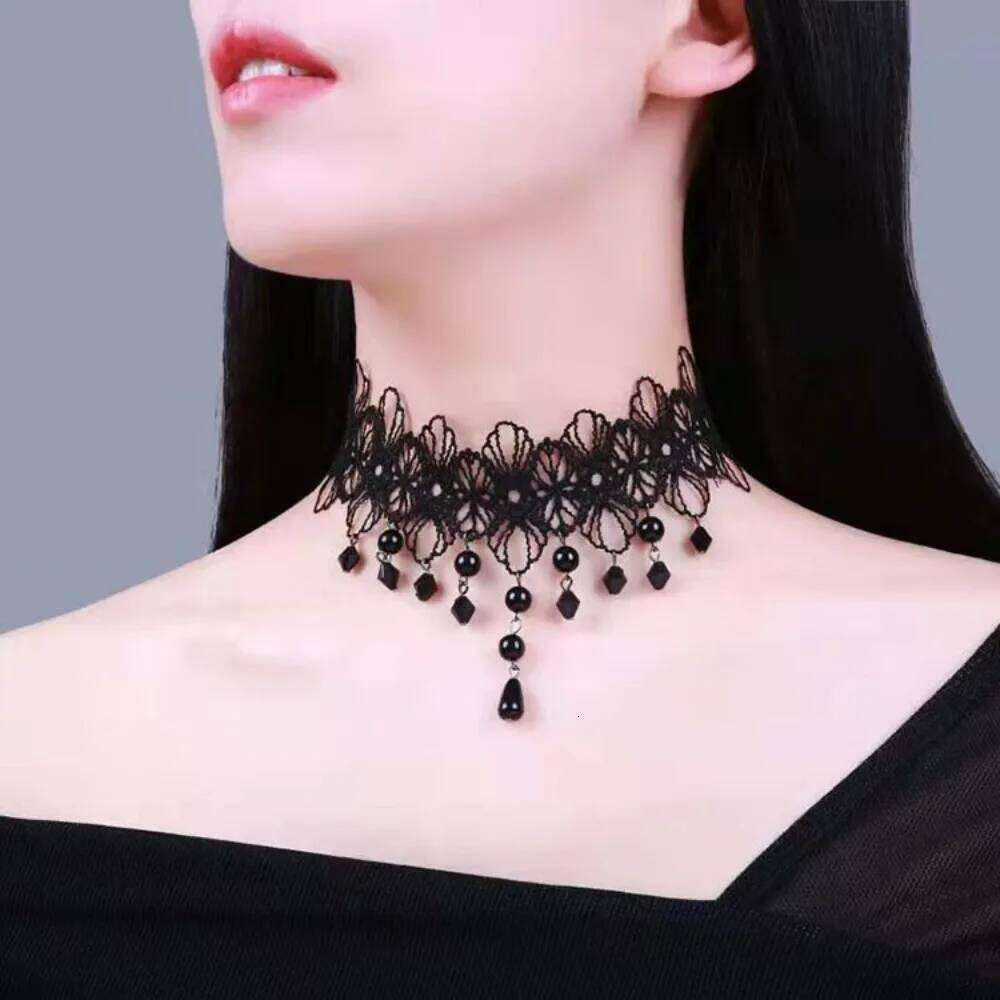 Hot Sale Black Necklace Sexy Punk Style Personalized Collar Lace Gothic Jewelry Accessories Gift H260312