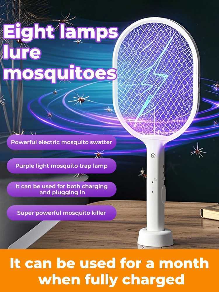 Household Electric Mosquito Swatter USB Rechargeable Mosquito Trap Powerful Mosquito Lamp H260313