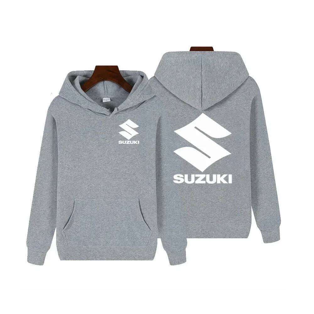 New Suzuki classic hoodie suitable for autumn and winter outdoor sports rock climbing motorcycle riding, casual men's sweatshirt Z260314