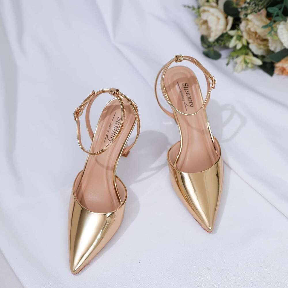 For Women Stiletto Closed Pointed Toe Backless Dress High Heels Sexy Kitten Pumps Wedding Guest Party Dance Prom Dressy Comfort Shoes MOJIDASHU