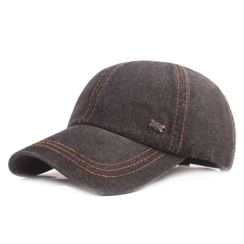 Vintage Washed Cotton Baseball Men Women Denim Dad Hat Adjustable Trucker Style Low Profile Casual Travel Cap Z260314