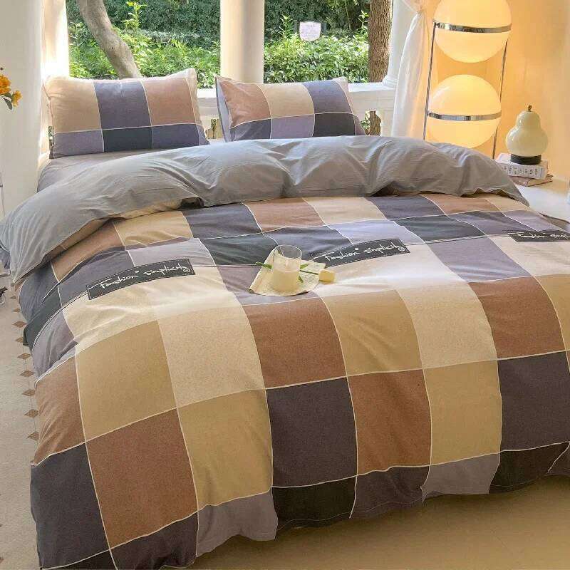 Kawaii Bear Printed Floral Duvet Pillowcase Bedding Set Cute Dog Bed Linen Sheet Quilt Cover Full Queen King Size H260312 - view 3