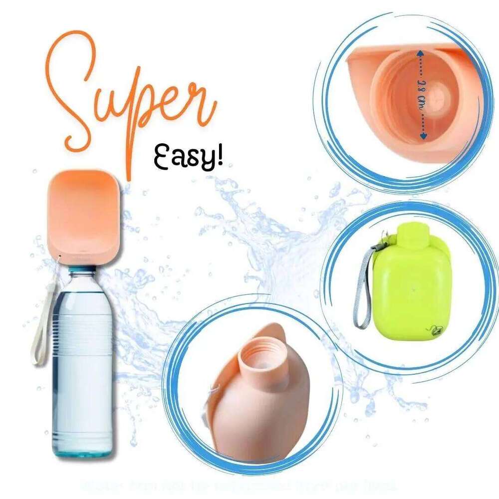 Attachment for Dogs Cats Travel Portable Dog Bottle Drinking Water Feeder Pet Supplies 26W0313
