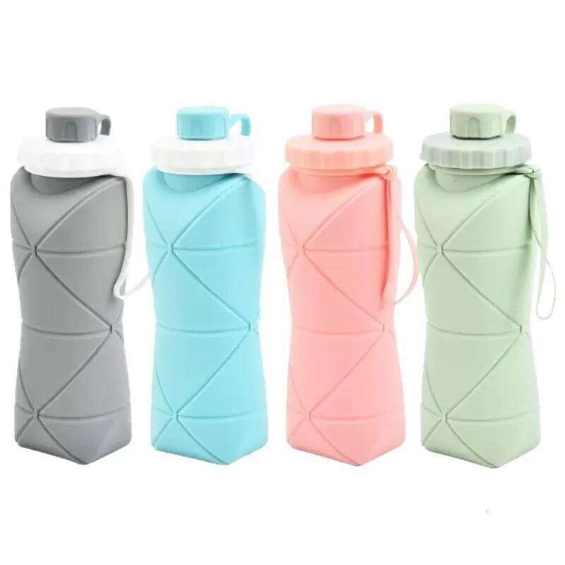 Large Capacity Travel Coffee Silicone Folding Water Cup Outdoor Sports Kettle Z260314