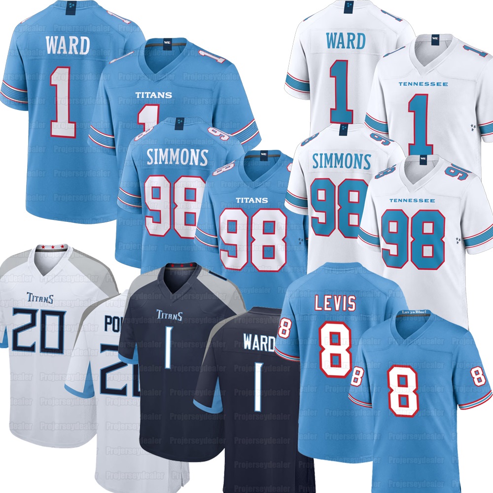 1 Cam Ward TennesseeCiity 2026 Titanss Jersey Will Levises Tony Pollard Hooker Jeffery Simmons T'Vondre Sweat Titan Men Women Youth