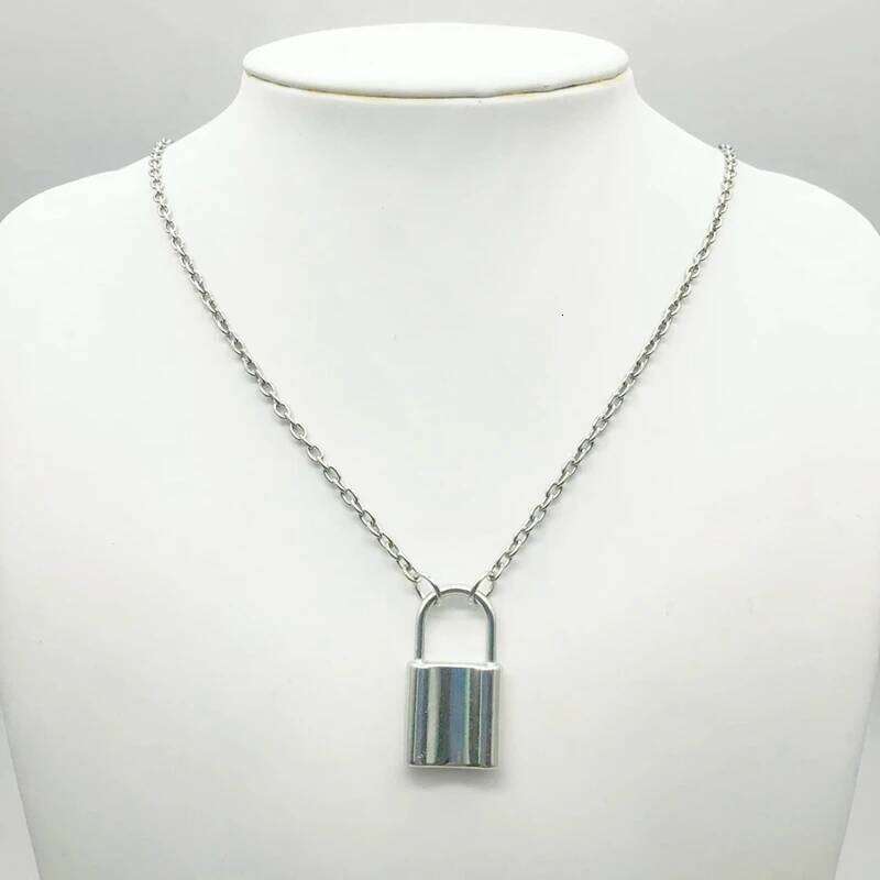 Punk Chain for Women and Men Padlock Pendant Necklace with Lock neck Statement Gothic Fashion Gift Jewelry H260312