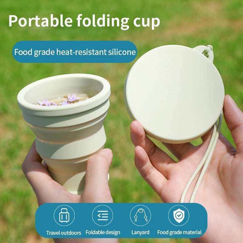 Folding Silicone Cup Portable Sports Water Bag Bottle Foldable Cups Multi-purpose Outdoor Camping Travel Business Trip Use Z260313