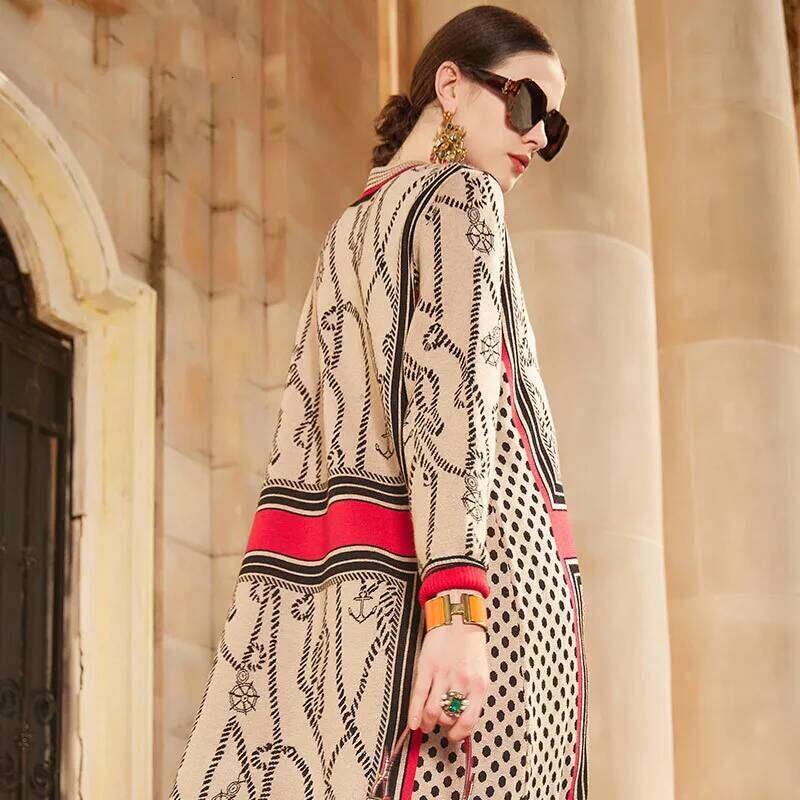 Sweater Dresses Women's Knitted Dress For Spring Autumn 2024 New Half Turtleneck Pullover Loose Thicken Warm Bottom Clothing Z260314