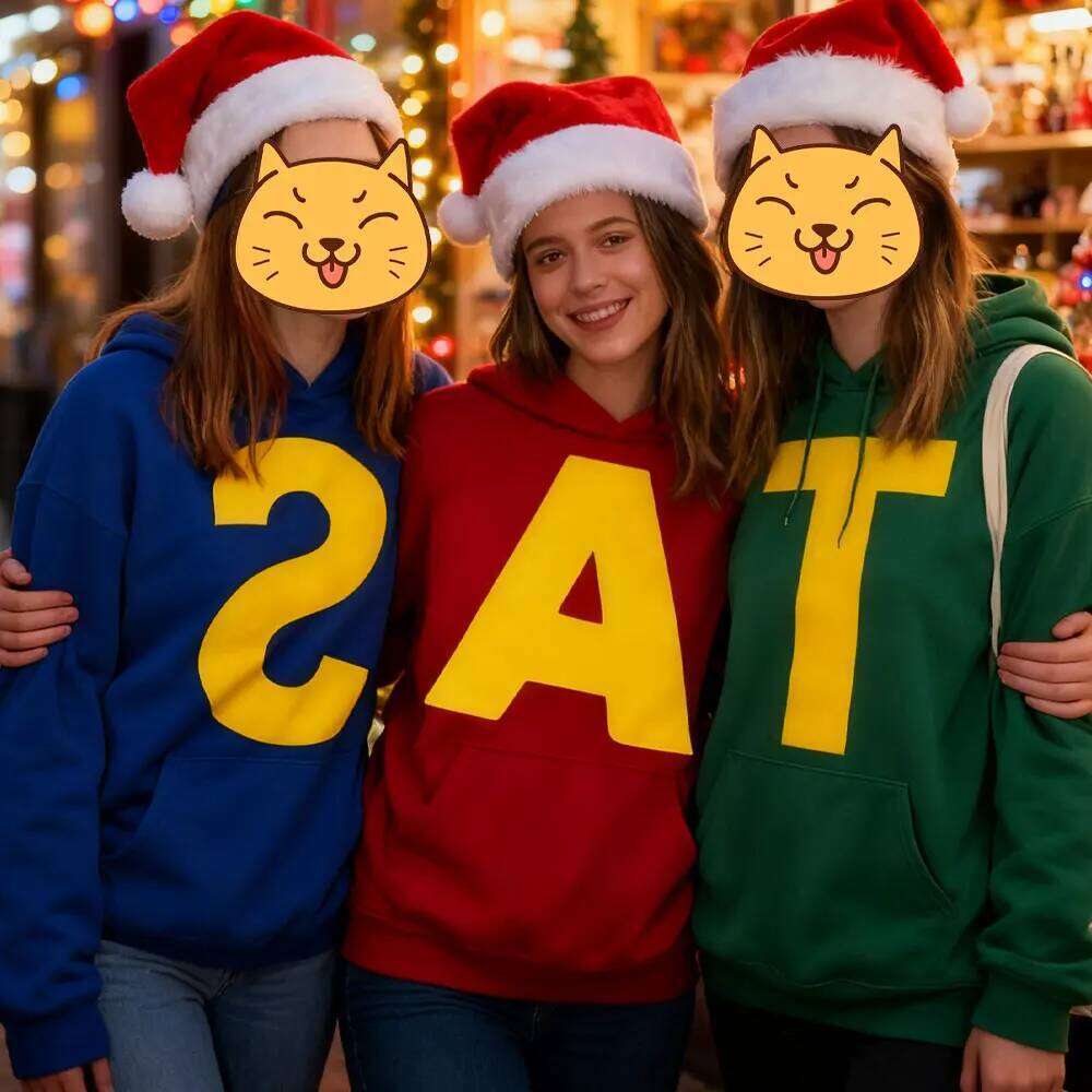 Christmas Gift Alvin and The Chipmunks Cartoon Hoodie Camisa S/P Movie Promo Animation Long Sleeve Hoody Sweatshirts Unisex Tops Z260314
