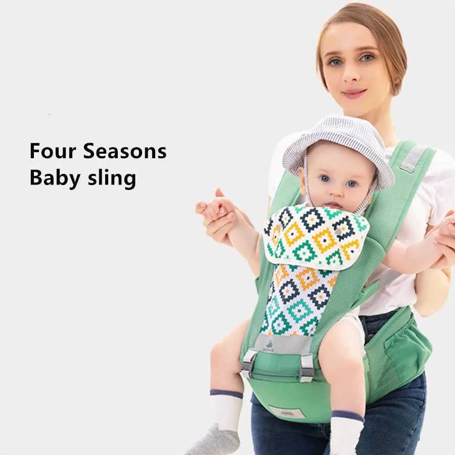 Ergonomic Baby Waist Stool 2-in-1 Front Kangaroo Style for Baby Carriers Comfortable Soft Fabric Adjustable Size for Growing X260313