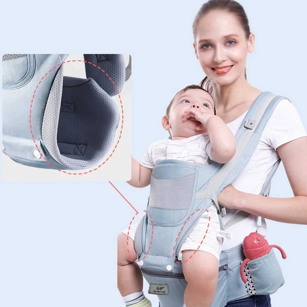 Baby Carrier Waist Stool With Storage Bag Kangaroo Shoulder Swaddle Sling Infant Kid Wrap Ergonomic Backpack Hipseat X260313