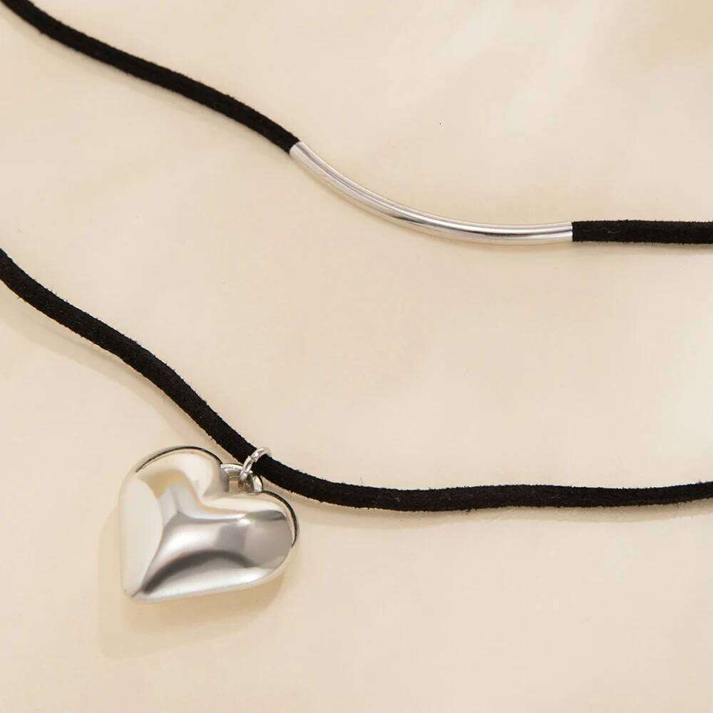 YWZIXLN Trend Elegant Jewelry Big Heart Pendant Golden Color Unquie Women Fashion Necklace Wholesale N0435 H260312