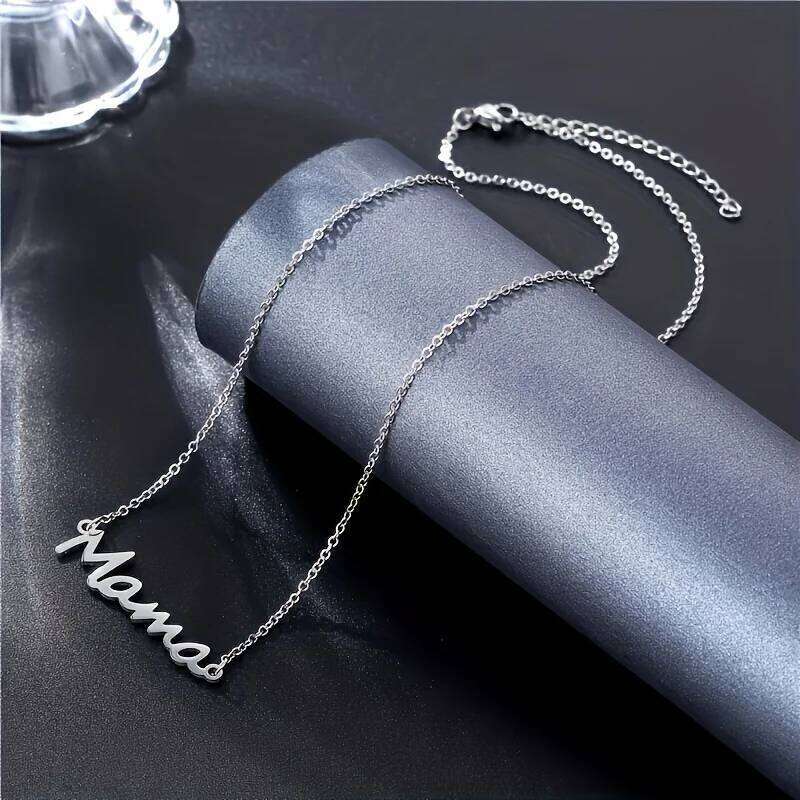 Fashionable Cute And Charming Personality Mother's Day Gift Mama Pendant Necklace Clavicle Chain For Mom Mum Mother H260312