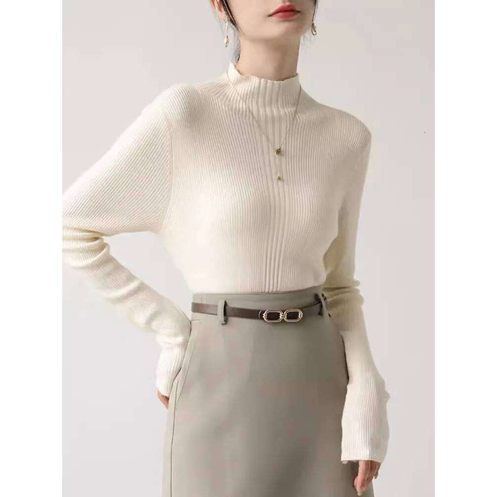 2025 Autumn Winter Turtleneck Women Sweater Vintage Basic Solid Knitted Tops Casual Slim Pullovers Korean Chic Simple Jumpers Z260314