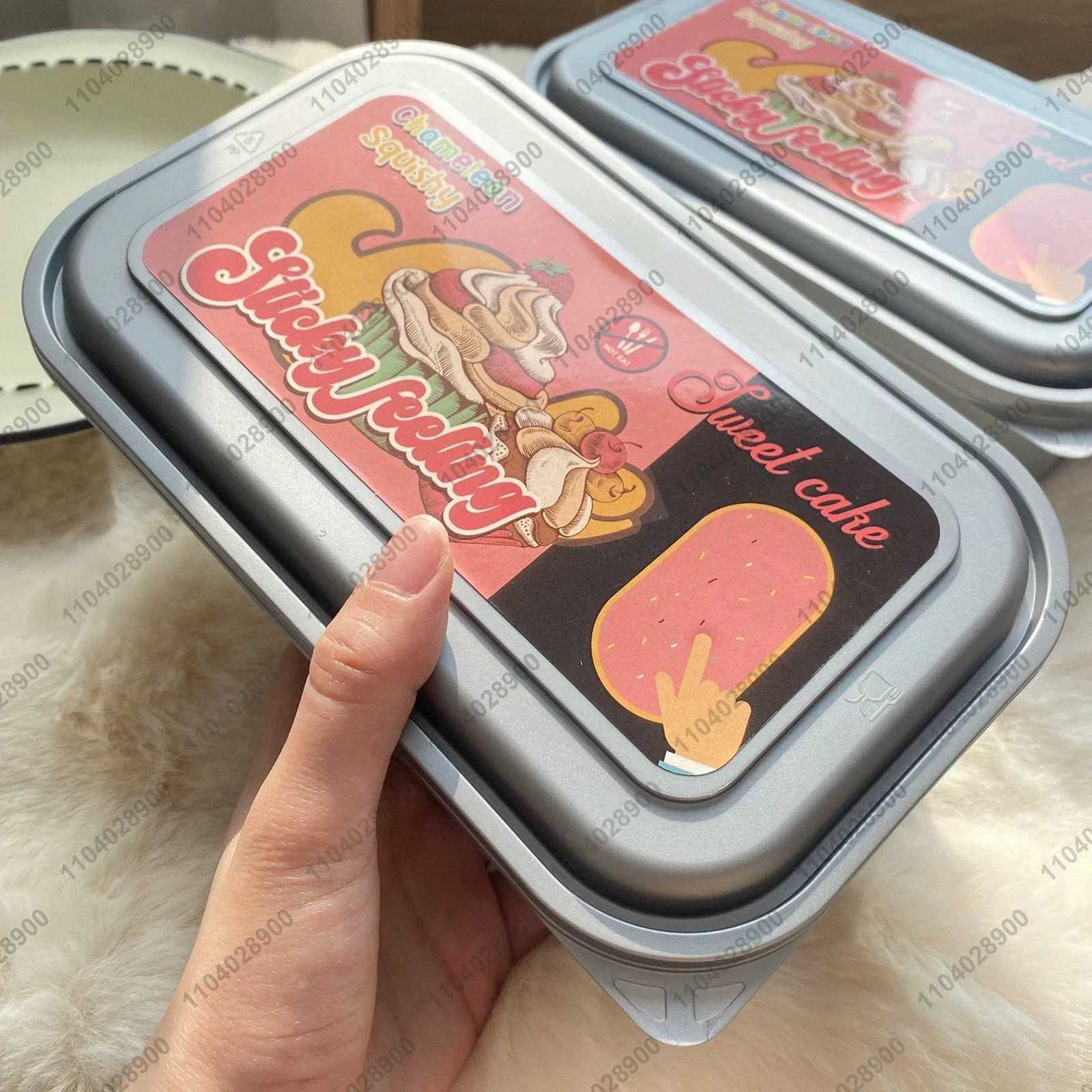 Sticky Box Cake Squishy Toy Slow Rising Squeeze Toy Butter Ice Cream Box Squishy Fidget Toy Anti Stress Release Hand Relax Gift H260313 - view 7