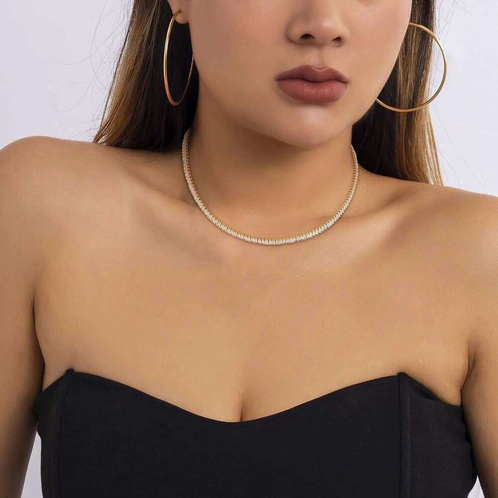 Cubic Zircon 14K Gold Plated Waterproof Layered Necklaces Non Tarnish Dainty Necklace Stack Jewelry for Women H260312