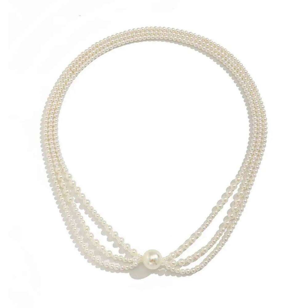 PuRui Baroque Multilayer Imitation Pearl Long Choker Necklace Creative Elegant Sweater Chain Neck Accessories Jewelry H260312