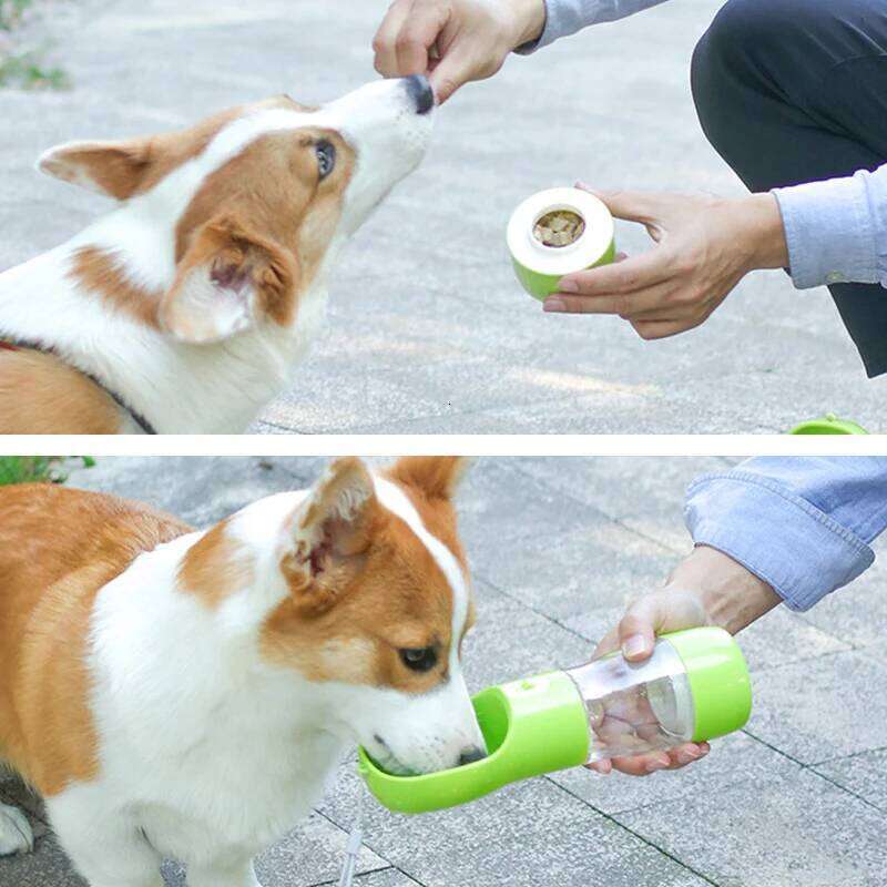 Dog Water Bottle Portable Pet Drinking water Feeder Bowl food feeding for Puppy dog cat Outdoor Walking Travel Supplies 26W0313