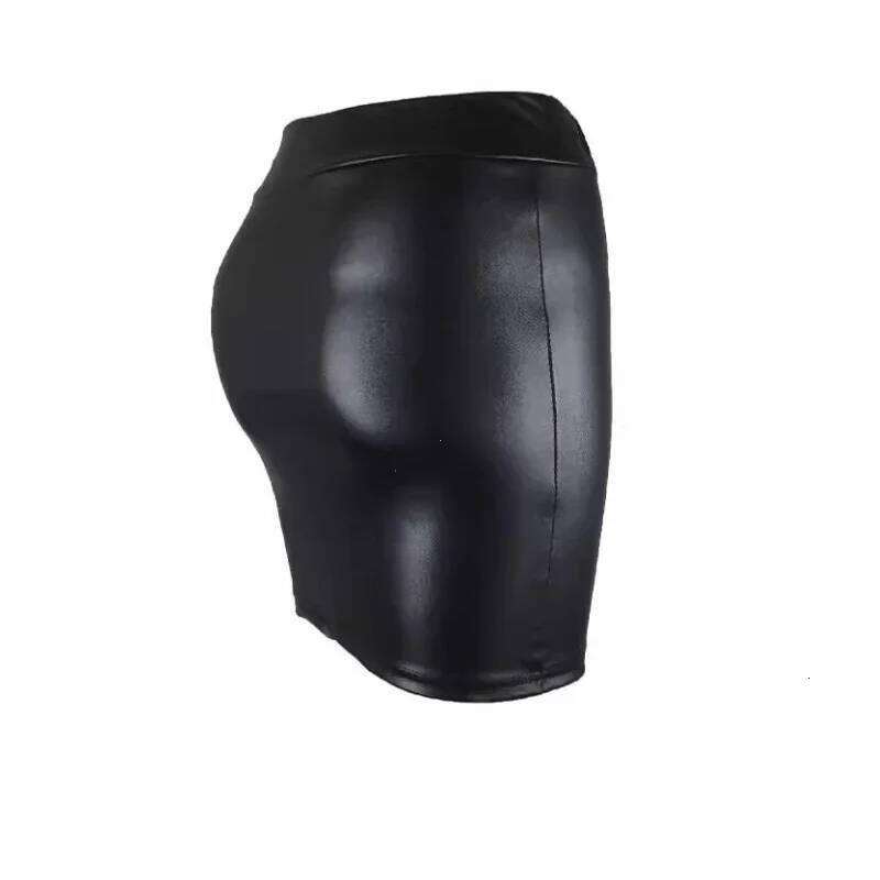 Leather Matte Slim Mini Sexy Fashion PU Hot Short High Waist Skirt Korean Nightclub Streetwear women Clothes Z260314