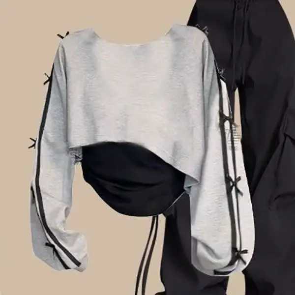 Fashion Casual 3 Piece Sets Elegant Women Long Sleeve Shirt Vest Trousers 2025 New Suit M260313