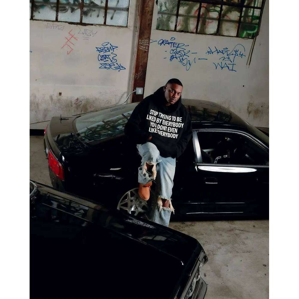 Men Clothing Sweatshirts for Man Hoodies Big Size Y2k Pink Letter Oversized High Street Casual Hooded Unisex Pullover Loose Z260314