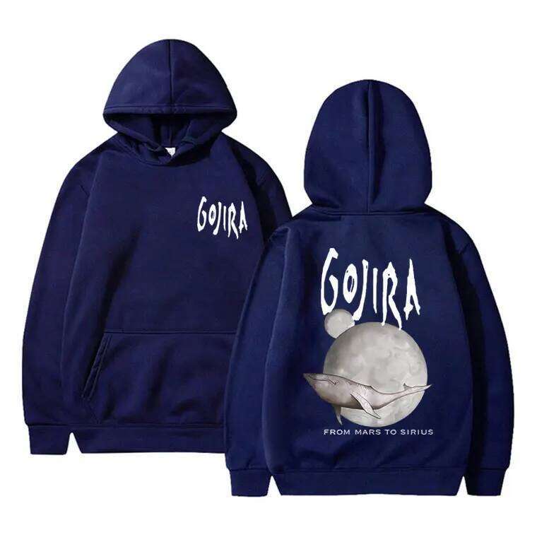 France Metal Band Gojira From Mars To Sirius Flying Whales Music Album Graphic Hoodie Male Fashion Vintage Pullover Tracksuit Z260315