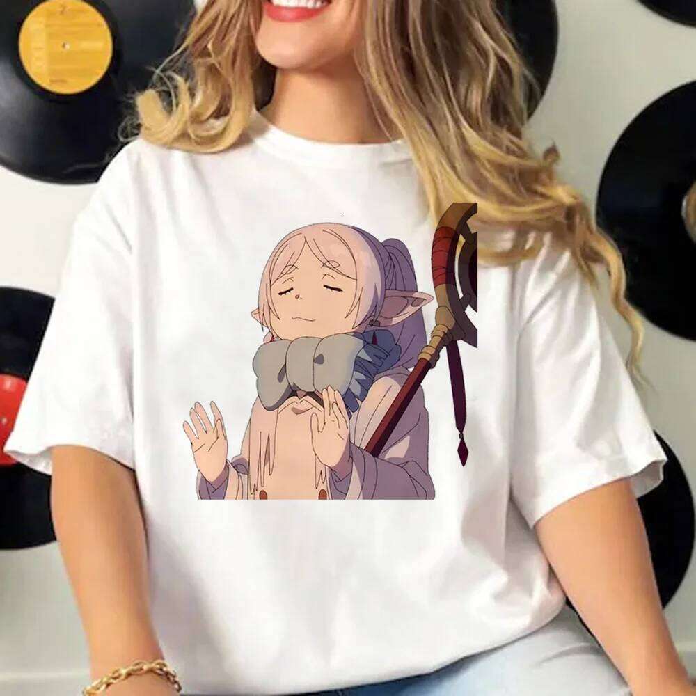 Frieren Tee women Y2K harajuku t-shirts female funny comic clothing Z260314