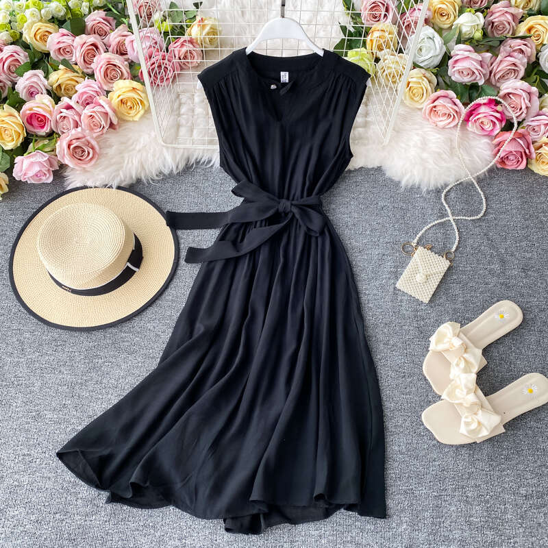 Designer Fashion 2026 New Women's Elegant Goddess Style Socialite A14 Dress Waist Slimming Mature Femininity