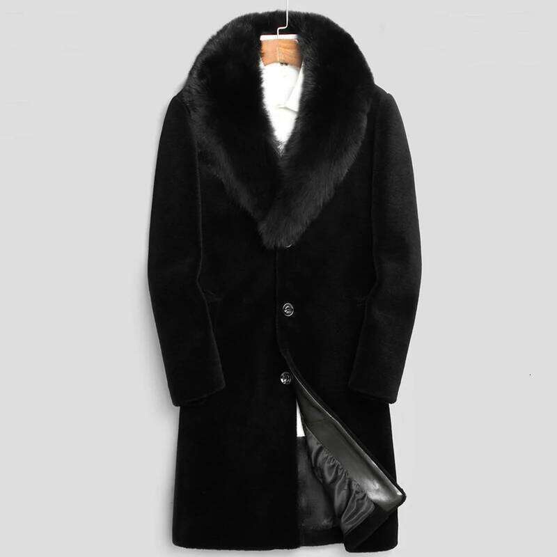 PFHQ Leisure Warm Original Faux Fur Coat Tide Autumn Men's Darkwear Streetwear Single Breasted Outdoor Chic Windbreakers 21Z1490 Z260313